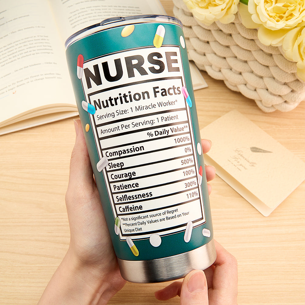 Custom Nursing Tumblers With Text and Accessories Medical Gifts Nurse Graduation Gifts