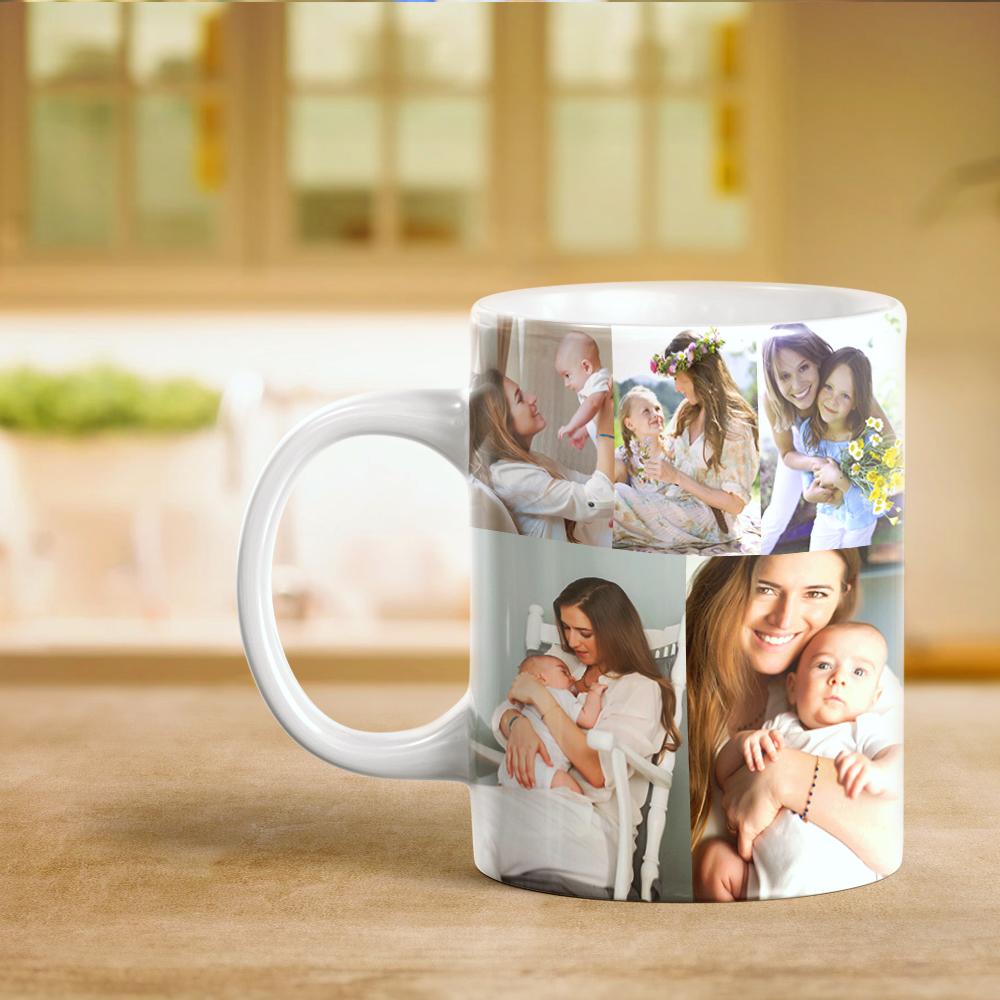 Personalized Masters Customized with 10 Photo Collage Gift Ceramic Coffee Mug