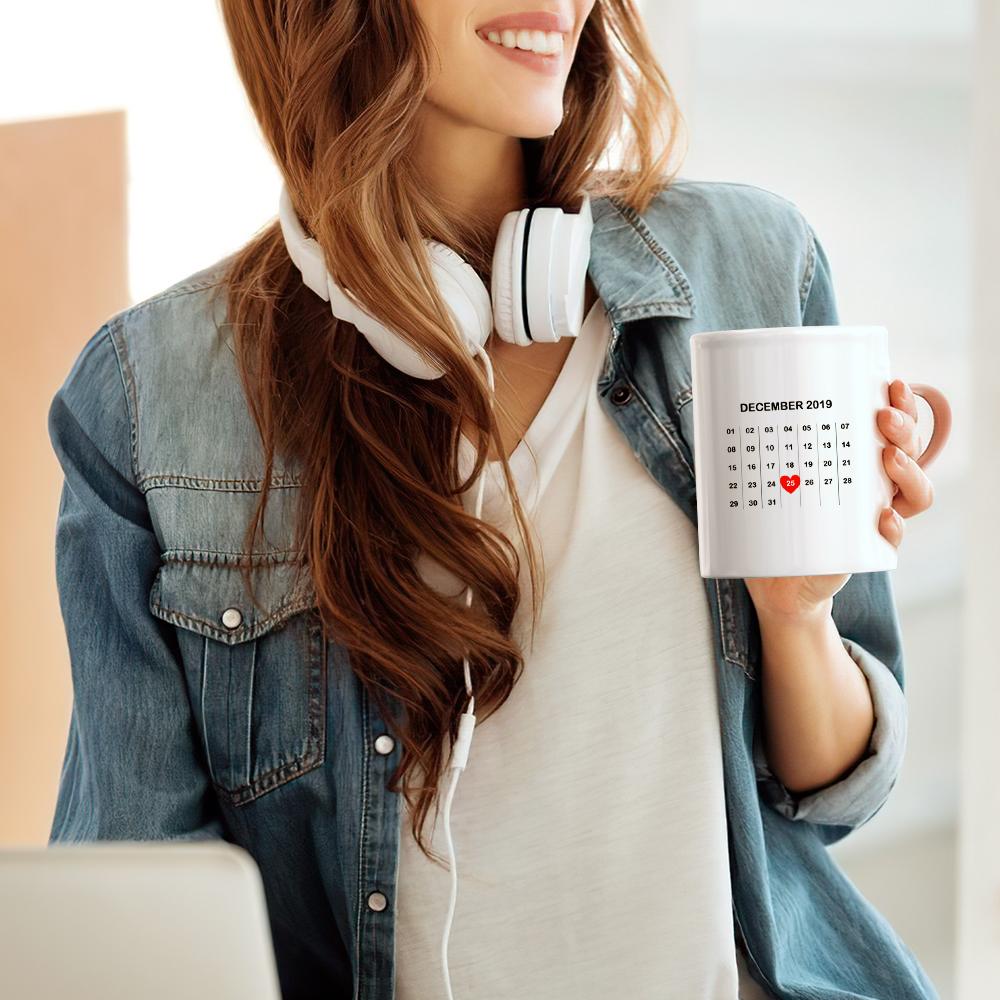 Personalized Photo Mug Keepsake Mugs For Couples Calendar Photo Mug