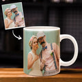 Custom Enchanting Romantic Wedding Day Photo Mug For Her