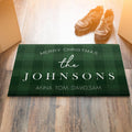 Custom Engraved Floor Mat for Christmas Gifts Green-40×60cm