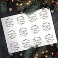 Custom Engraved Sticker Christmas Gifts Merry Christmas