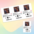 Scannable Music Code Stickers Photo Gifts