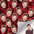Custom Photo Face Wrapping Paper Couple Gifts