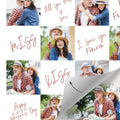 Custom Photo Funny Face Wrapping Paper Creative Couple Gifts