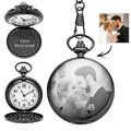 Pocket Watch Engraved Photo Anniversary Personalized Gift for Wedding Birthday