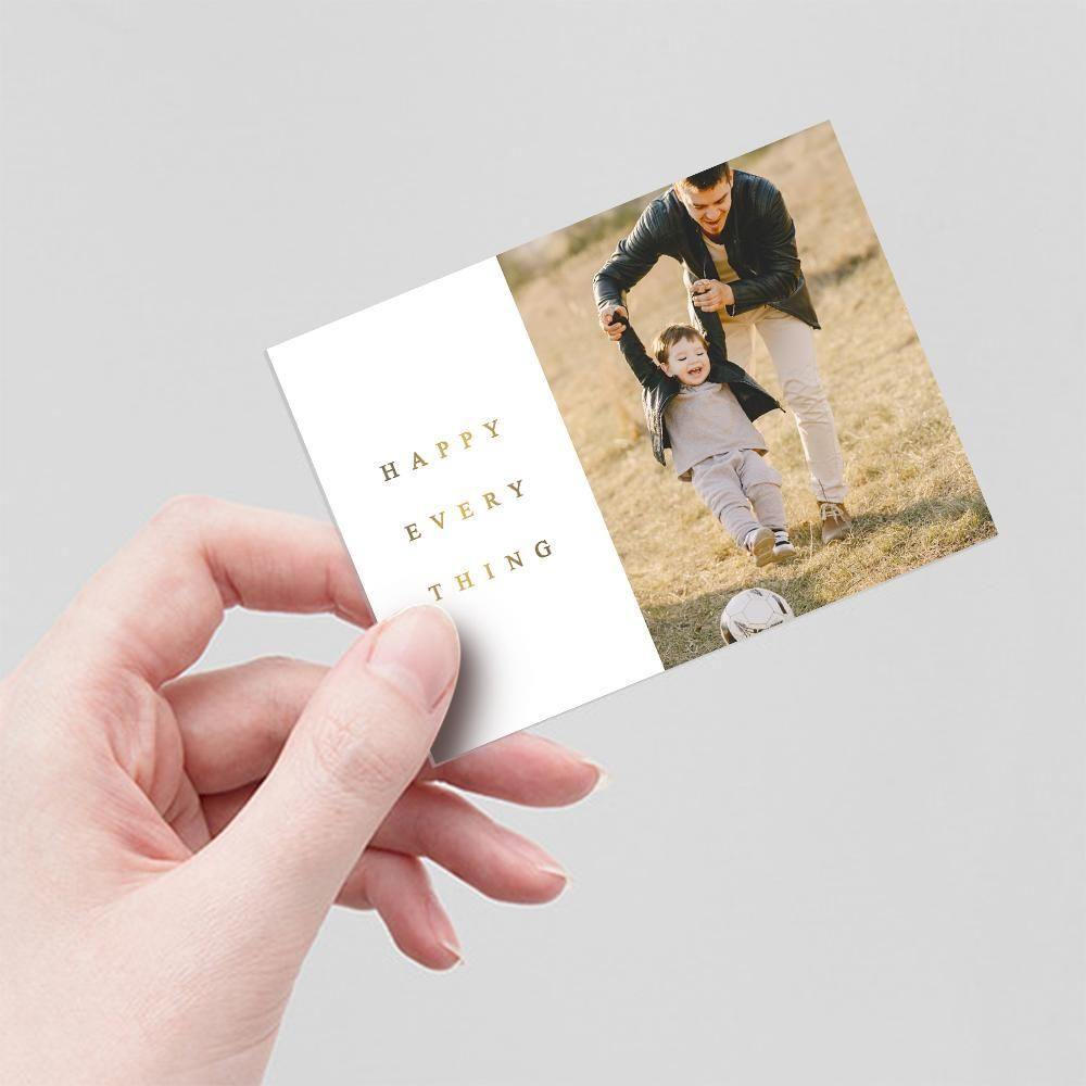 Custom Photo Greeting Card Pack of 5