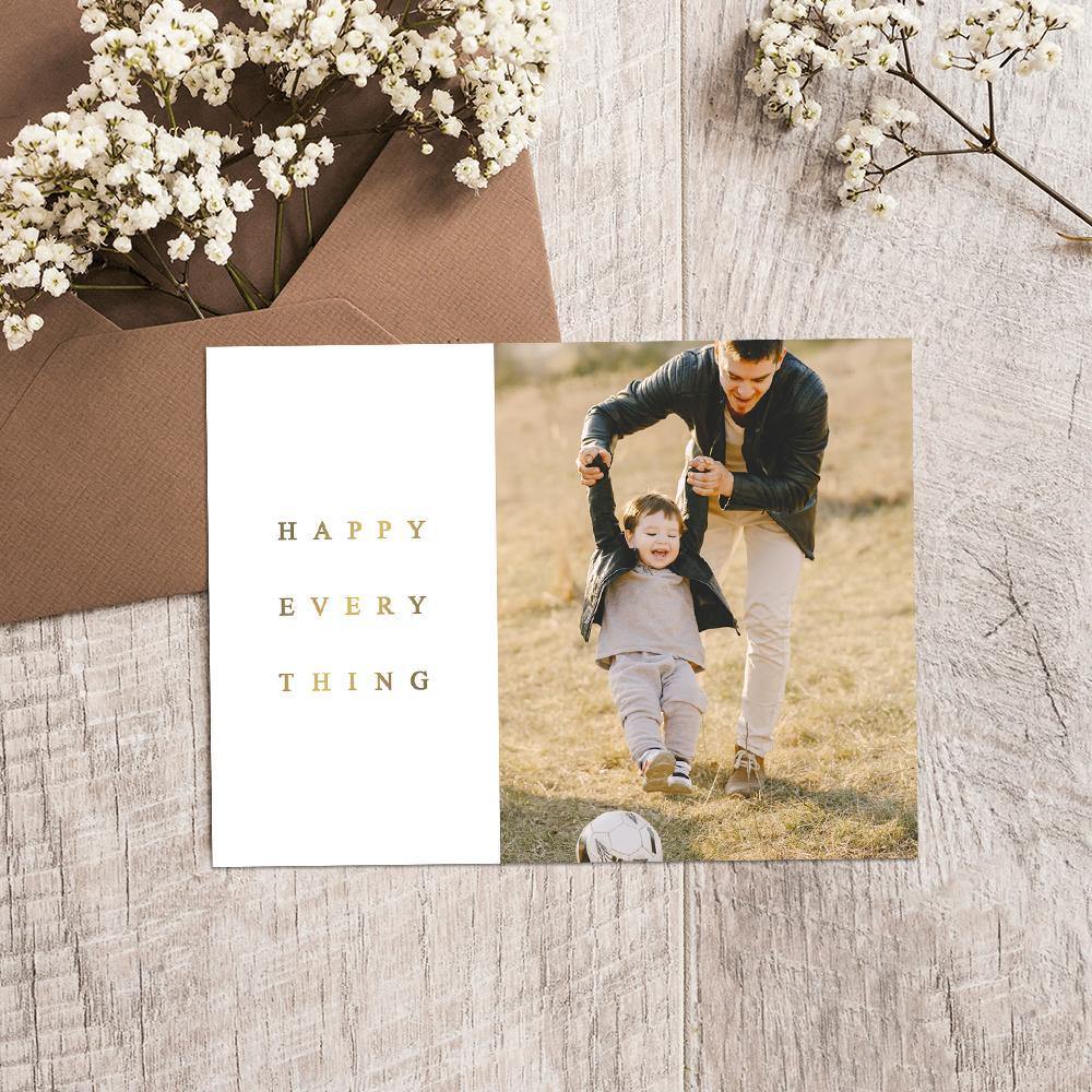 Custom Photo Greeting Card Pack of 5