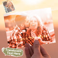 Custom Photo Engraved Greeting Card Hidden Text Card Creative Gift for Lover