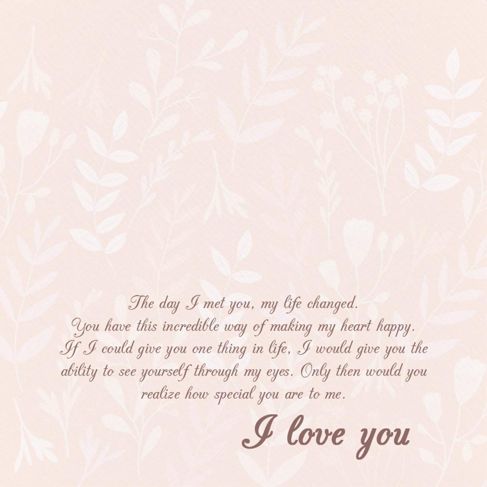 Soufeel Gift Card Jewelry Card I Love You