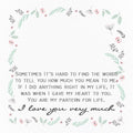 Soufeel Gift Card Jewelry Card Love You