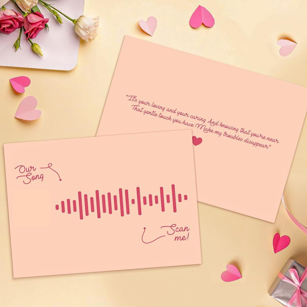 Scannable Music Code Music Cards with Your Favorite Song Mother's Day Gifts