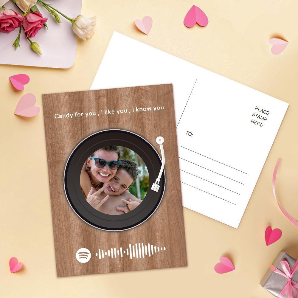 Custom Scannable Spotify Code Music Cards Gifts for Mother's Day