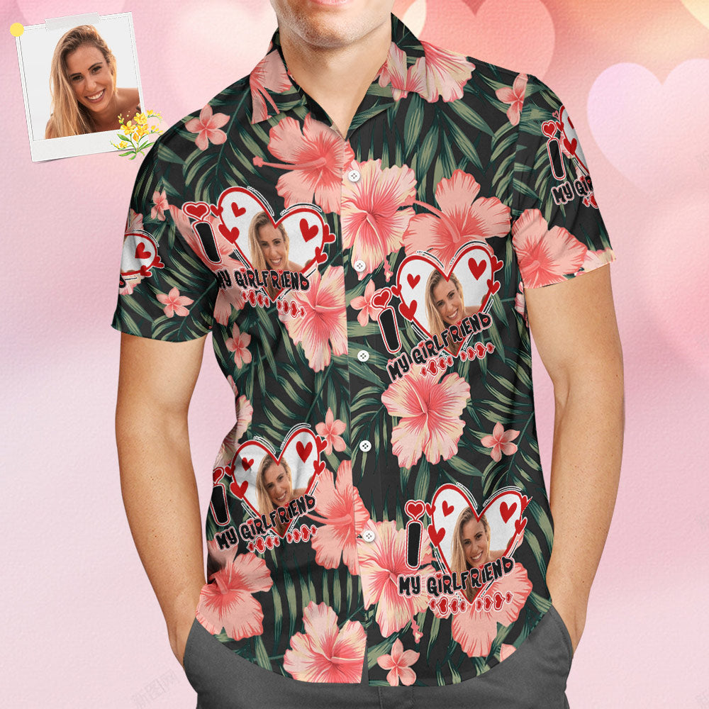Custom Face Hawaiian Style Shirt Couple Outfit For Love