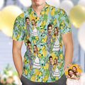 Custom Wedding Hawaiian Shirt Funny Pineapple Couple Face Hawaiian Shirt Group Wedding Uniforms