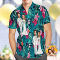 Custom Hawaiian Shirt Personalized Wedding Hawaiian Flower Shirt Best Wedding Gift Group Wedding Uniforms
