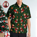 Custom Face Hawaiian Shirts Personalized Christmas Gift Idea Men's Christmas Shirts