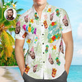 Custom Aloha Hawaiian Shirt Happy Birthday Personalized Face Shirt