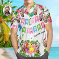 Custom Aloha Birthday Party Hawaiian Shirt Personalized Face Shirt