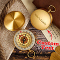 Custom Engraved Brass Compass Luminous Compass Travel Gift For Him