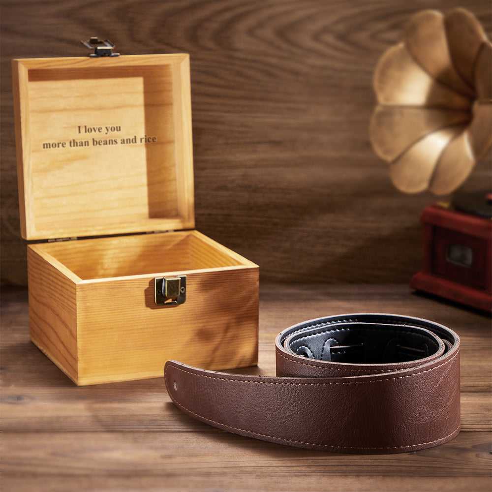 Custom Engraved Storage Box Guitar Strap Accessories Gifts
