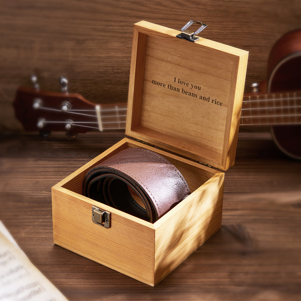 Custom Engraved Storage Box Guitar Strap Accessories Gifts
