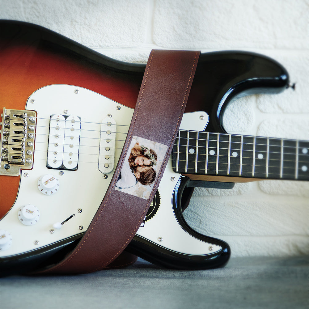 Custom Photo Guitar Strap Creative Music Gifts