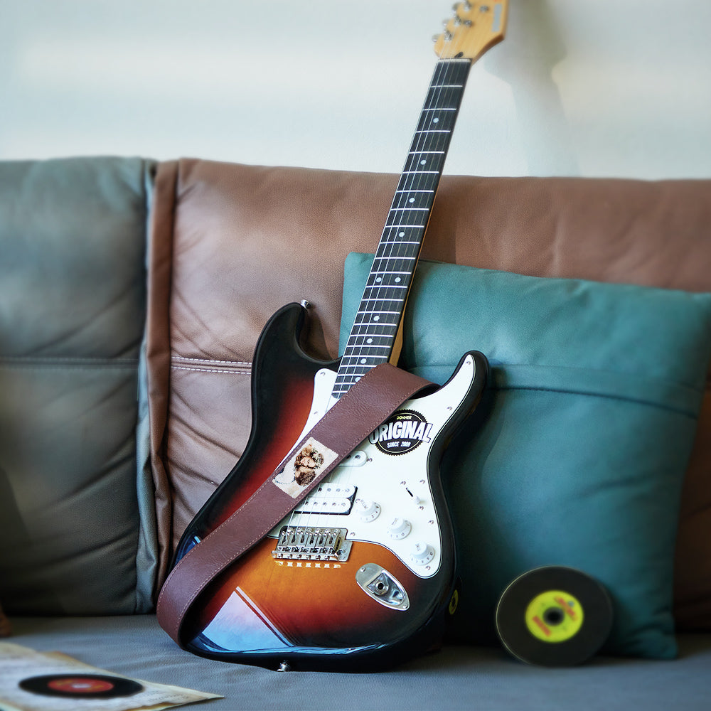 Custom Photo Guitar Strap Creative Music Gifts