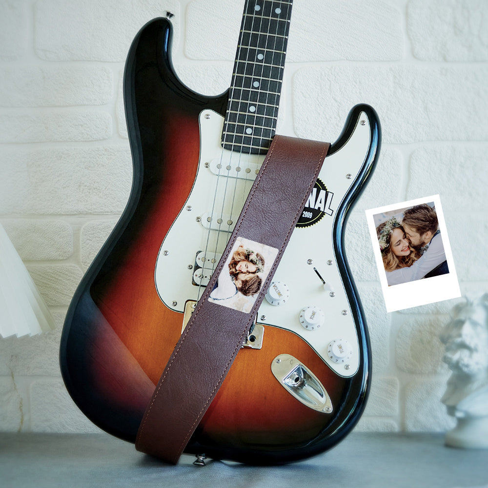 Custom Photo Guitar Strap Creative Music Gifts