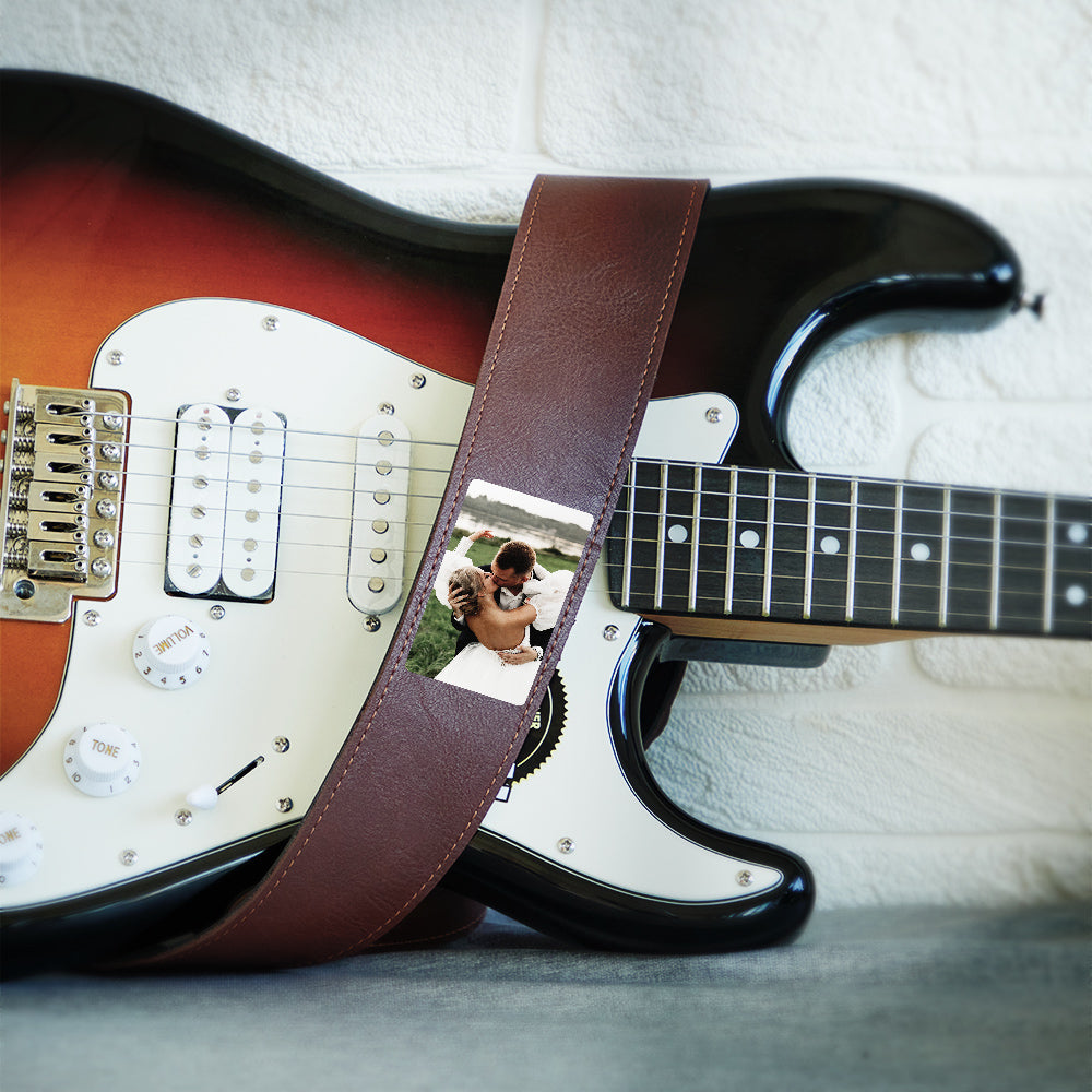Custom Photo Guitar Strap Creative Music Gifts