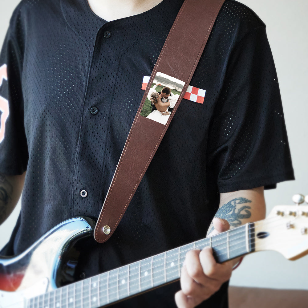 Custom Photo Guitar Strap Creative Music Gifts