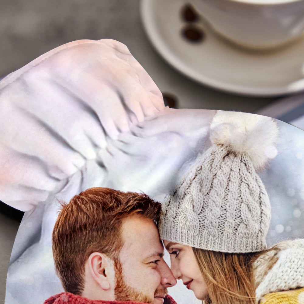 Custom Photo Hot Water Bottle Commemorate Winter Plush Warm Gifts