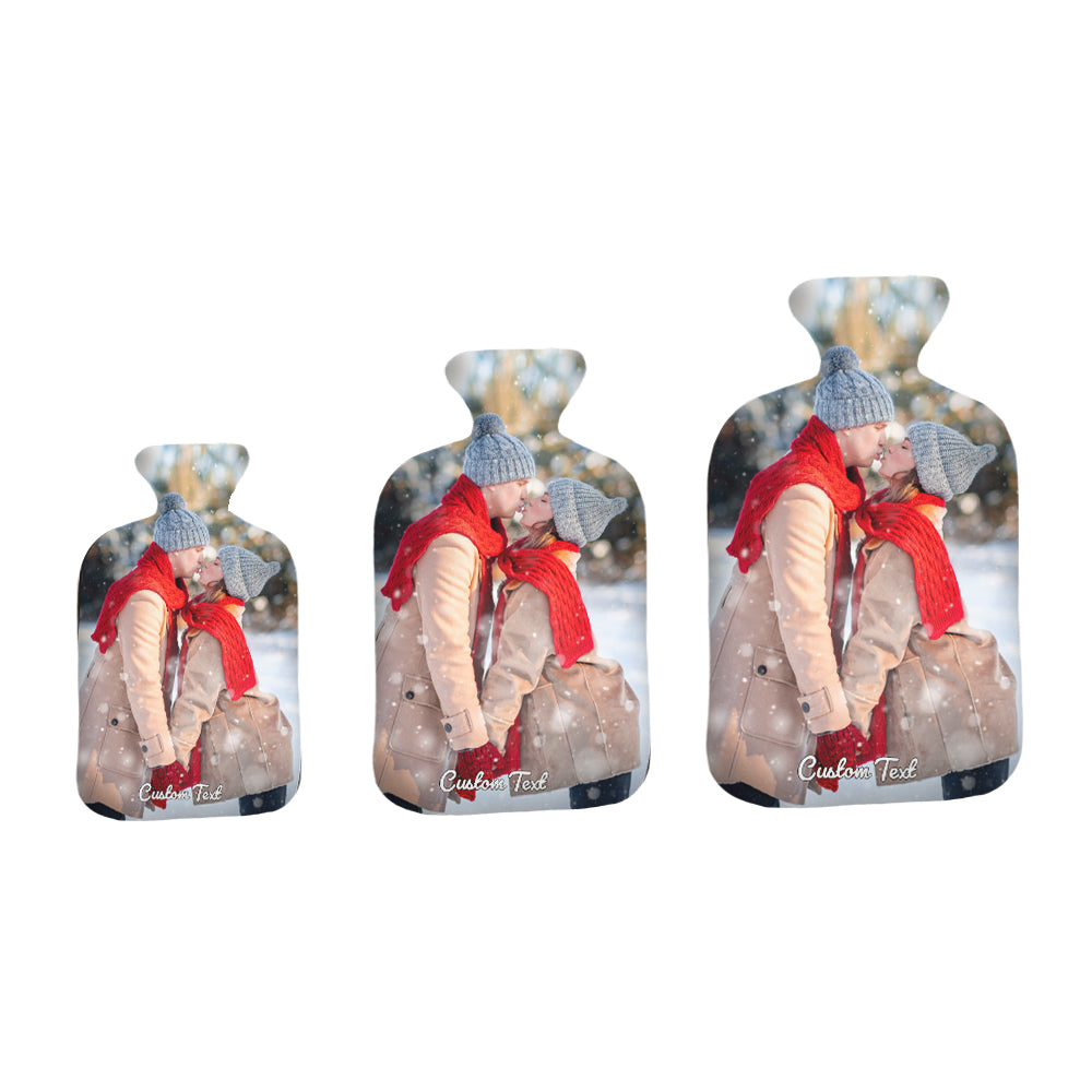 Custom Photo Hot Water Bottle Hot Compress and Cold Therapy Hot Water Bag for Winter Gifts