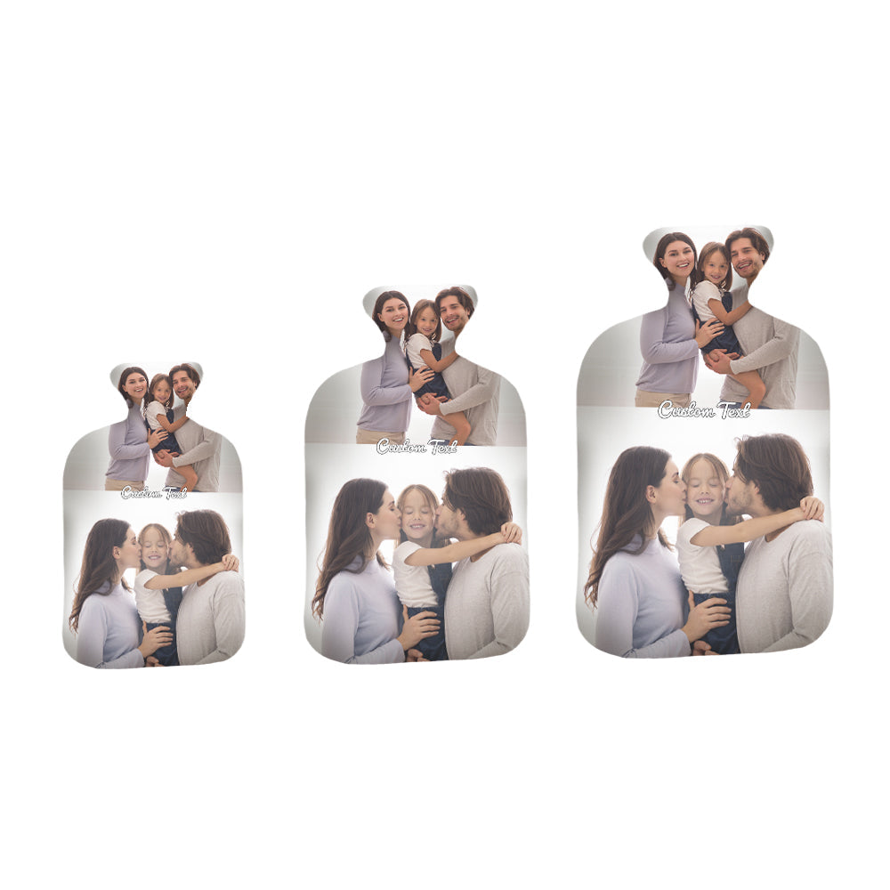 Custom Photo Hot Water Bottle Hot Compress and Cold Therapy Hot Water Bag for Winter Gifts