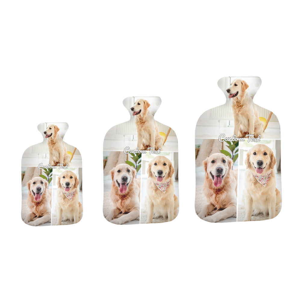 Custom Photo Hot Water Bottle Hot Compress and Cold Therapy Hot Water Bag for Winter Gifts