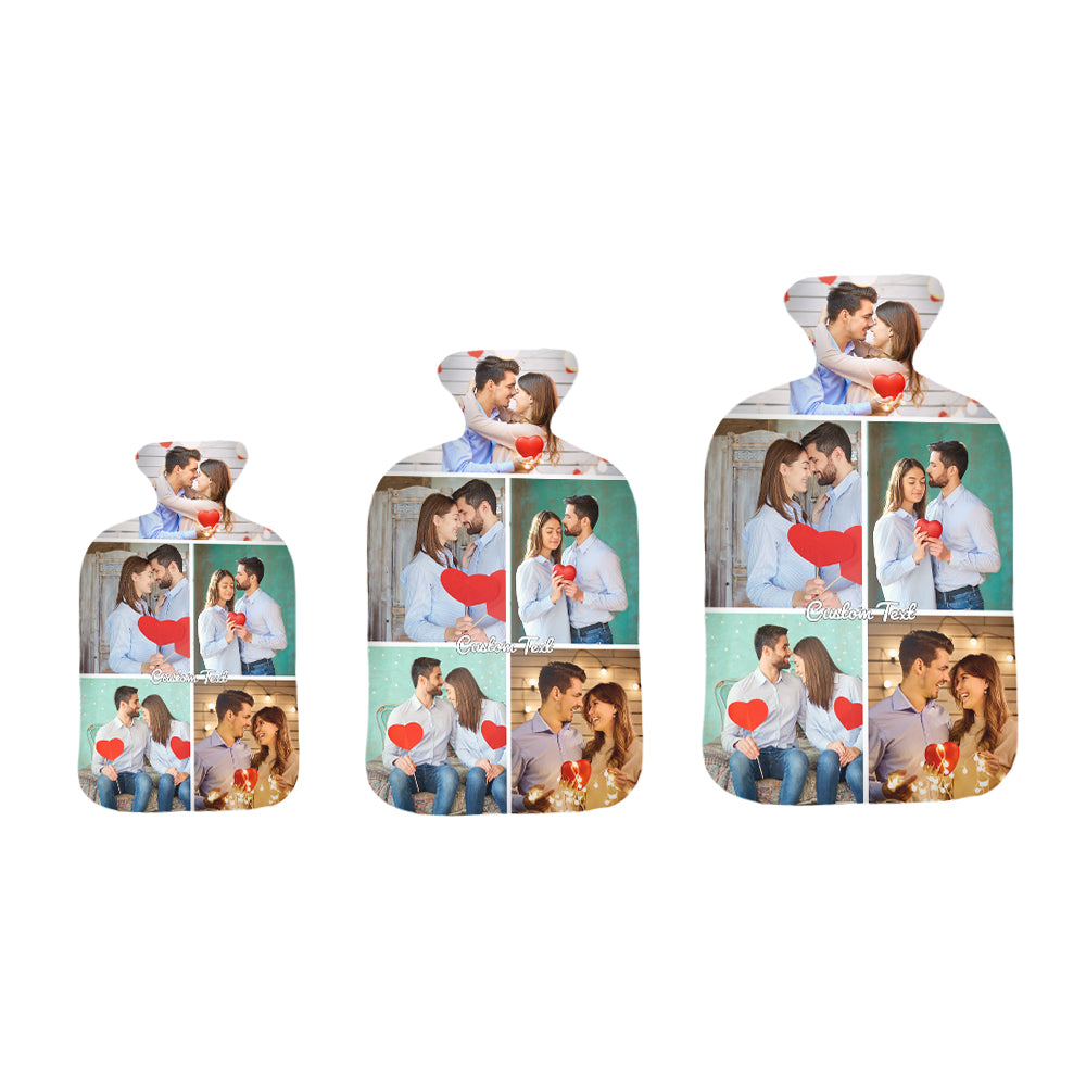Custom Photo Hot Water Bottle Hot Compress and Cold Therapy Hot Water Bag for Winter Gifts