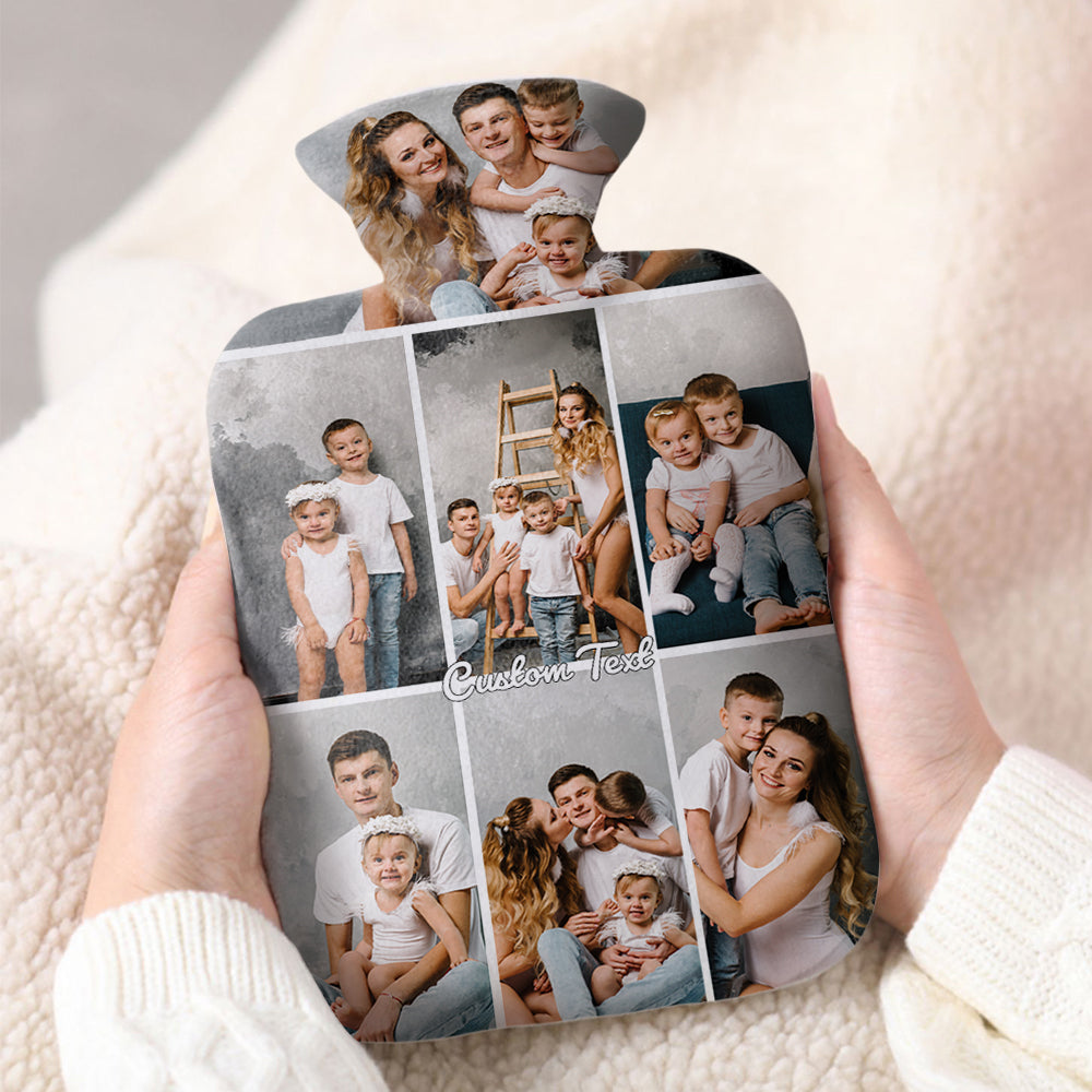 Custom Photo Hot Water Bottle Hot Compress and Cold Therapy Hot Water Bag for Winter Gifts