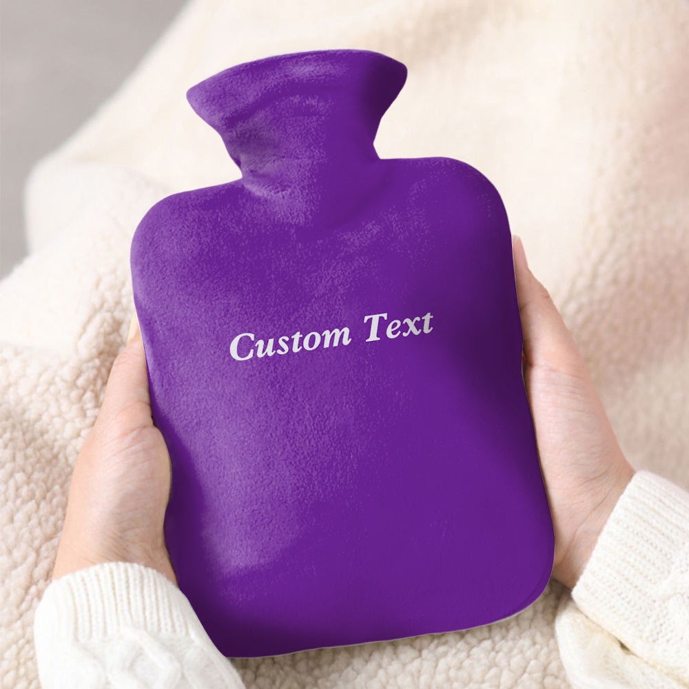 Custom Hot Water Bottle Hot Compress and Cold Therapy Hot Water Bag for Winter Gifts