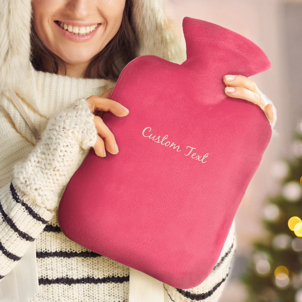 Custom Hot Water Bottle Hot Compress and Cold Therapy Hot Water Bag for Winter Gifts