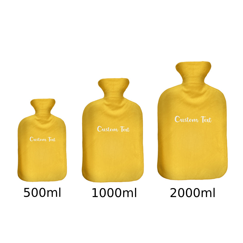 Custom Hot Water Bottle Hot Compress and Cold Therapy Hot Water Bag for Winter Gifts