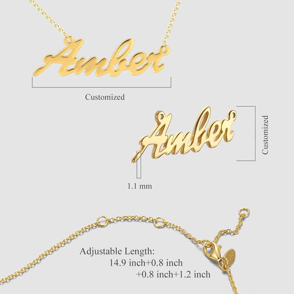 Name Necklace Personalized Necklace Golden