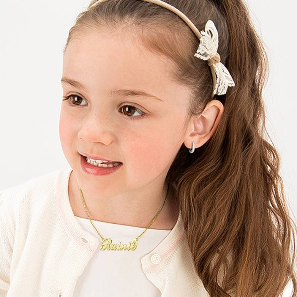 Name Necklace Children's "Carrie" Style Name Necklace, Classical Style