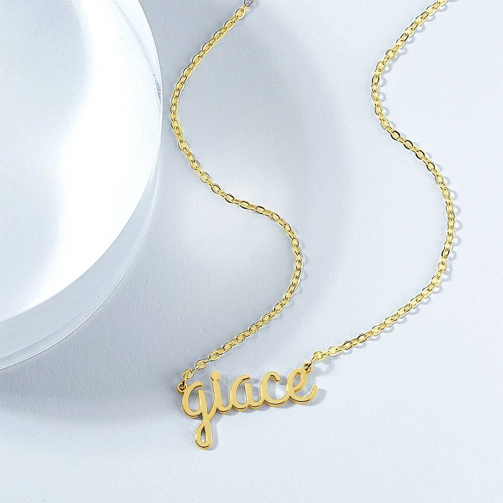 Custom Name Necklace, Lower Case Letter Necklace