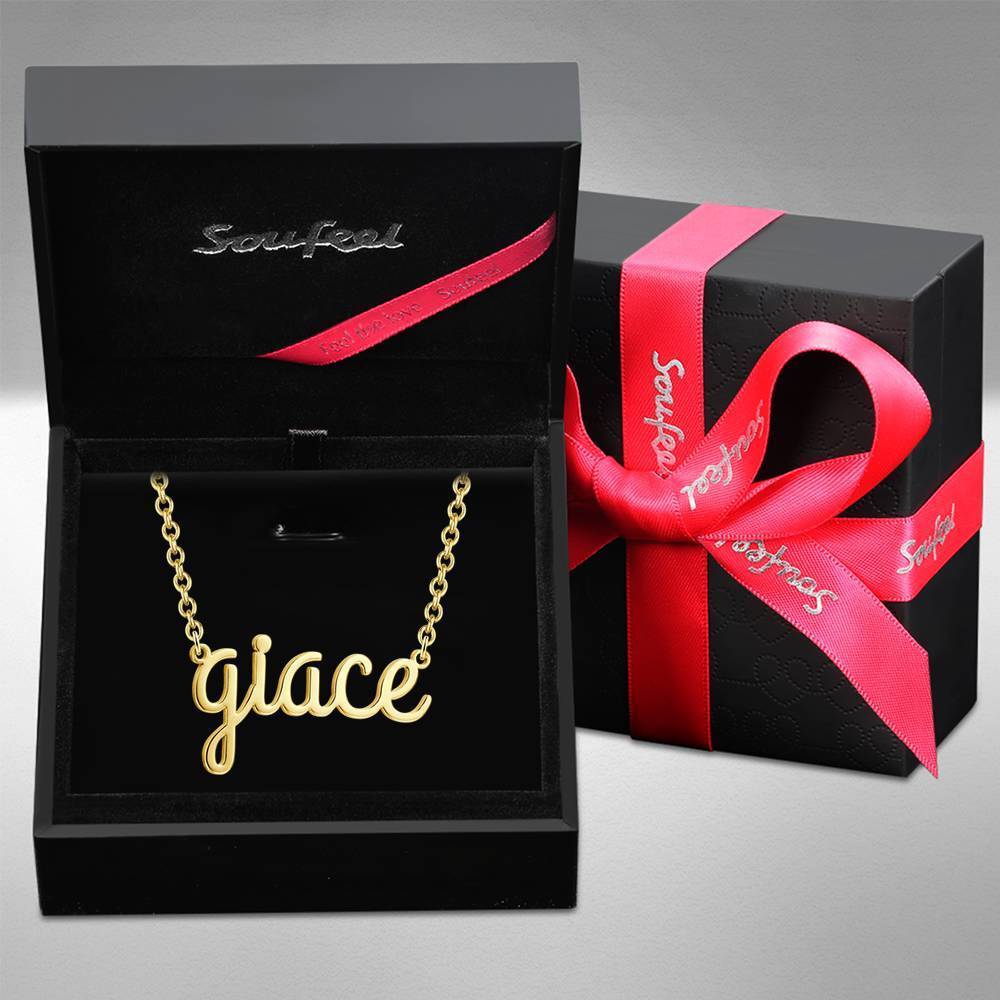 Custom Name Necklace, Lower Case Letter Necklace