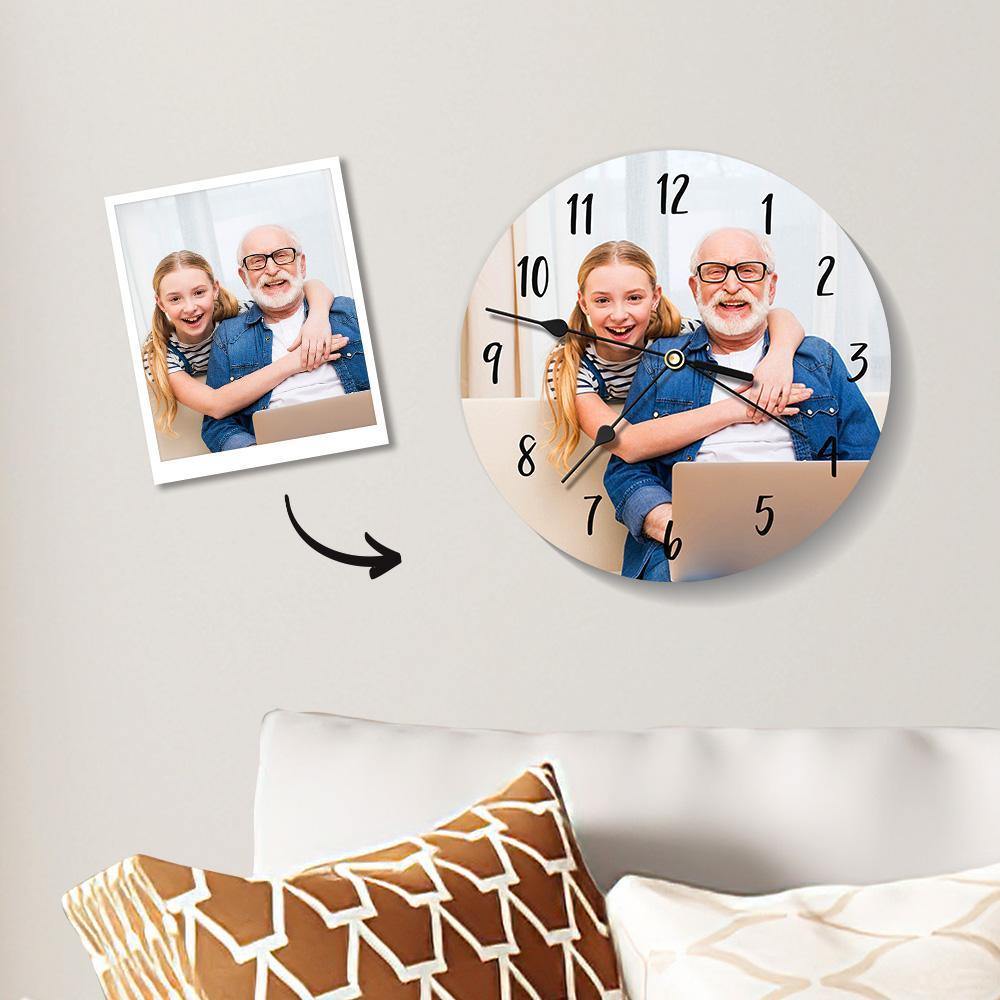 Soufeel Custom Photo Clock Photo Wall Clock