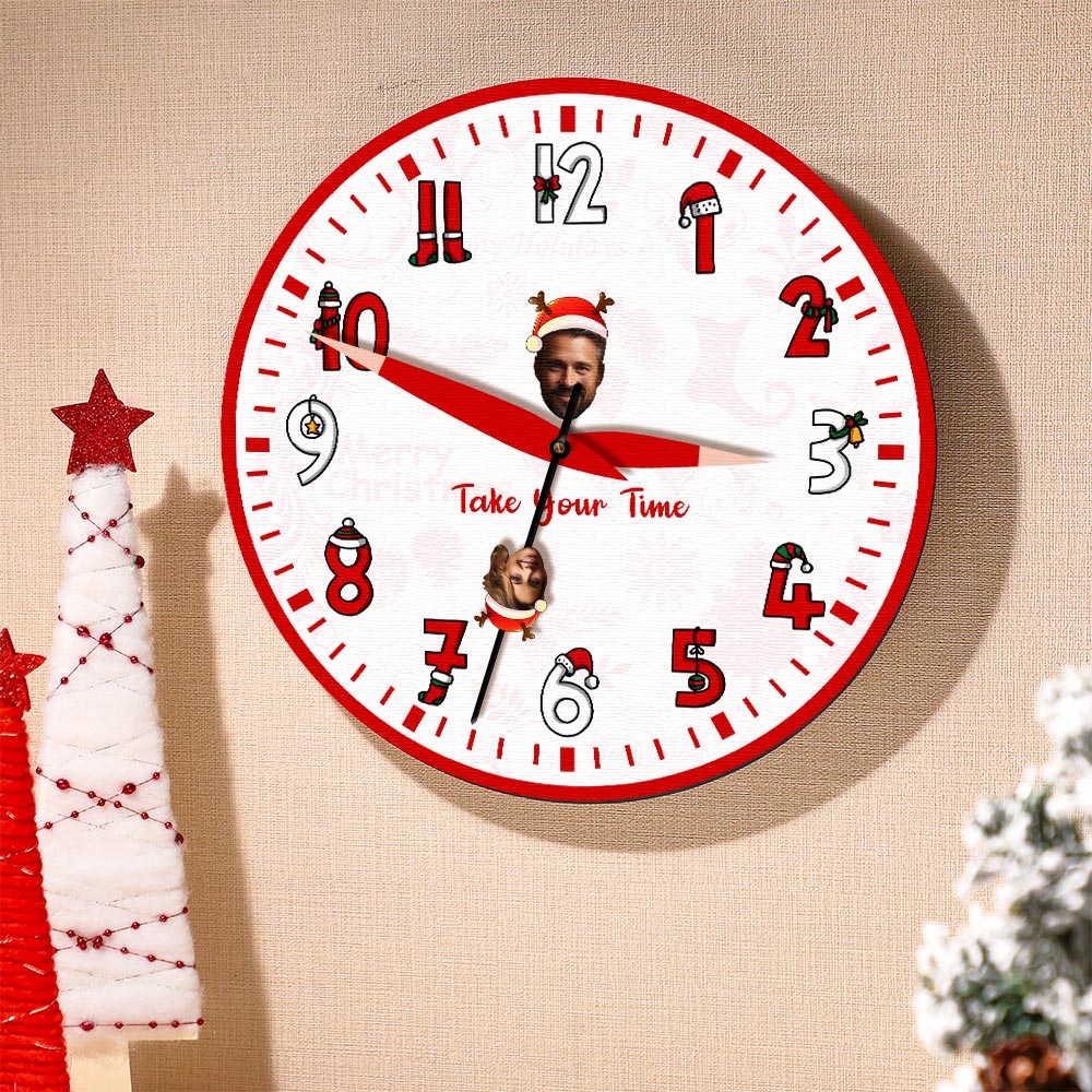 Custom Family Face Clock Christmas Gifts