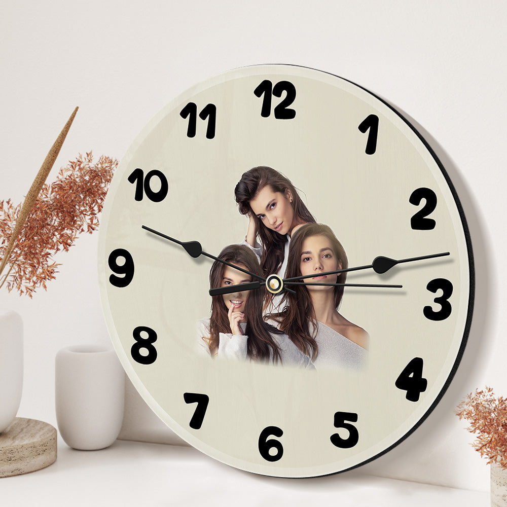 Custom Photo Clock Love Gifts 3-9 Photos Valentine's Day Gifts
