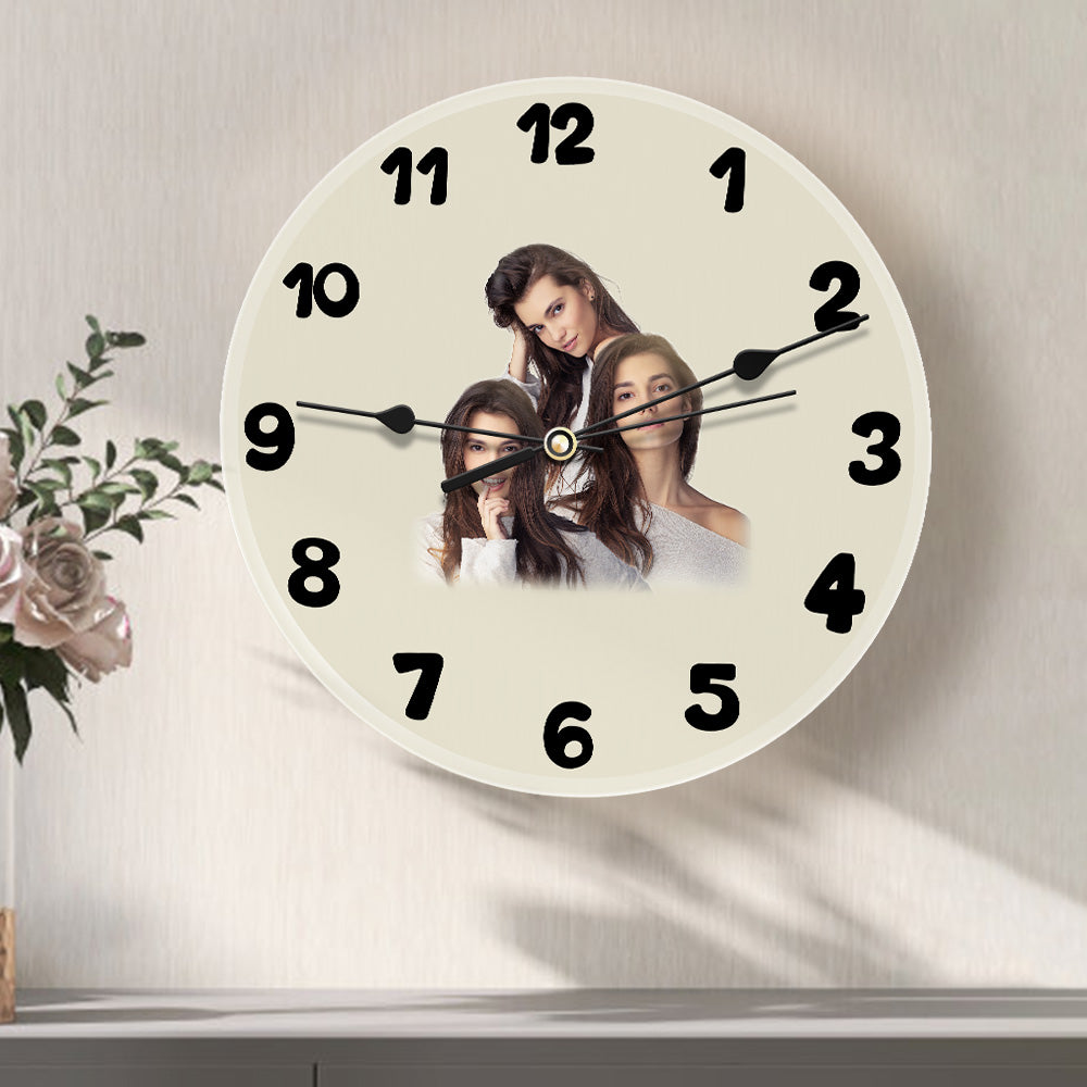Custom Photo Clock Love Gifts 3-9 Photos Valentine's Day Gifts