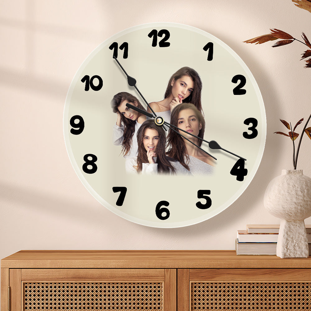 Custom Photo Clock Love Gifts 3-9 Photos Valentine's Day Gifts