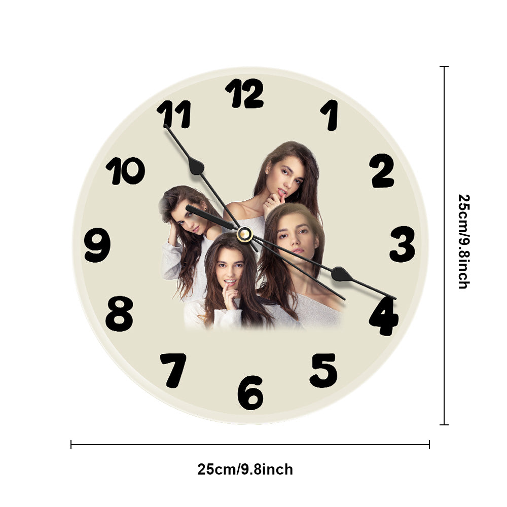 Custom Photo Clock Love Gifts 3-9 Photos Valentine's Day Gifts